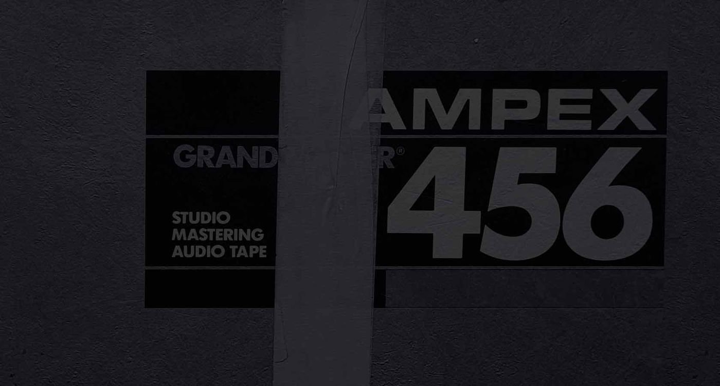Ampex 456 studio mastering tape box